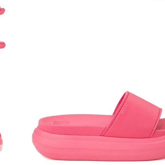 NWT Womens Reef Cushion Bondi Bay Slide Sandal - Hot Pink - Picture 4 of 4